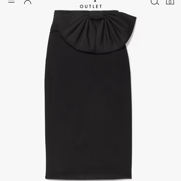 kate spade, Bow Pencil Skirt in Black, sold out, size 12 - Picture 1 of 15